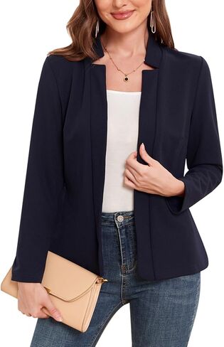 Womens Blazers Dressy Notched Lapel 2025 Work Office Casual Long Sleeve Open Front Blazer Jacket in Saudi Arabia