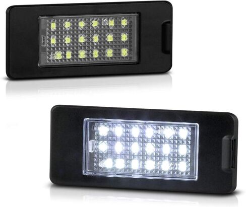 VIPMOTOZ Full LED License Plate Light Tag Lamp Assembly Pair Replacement For Chevy Tahoe Suburban GMC Yukon XL Cadillac ATS Escalade ESV Malibu Equinox, 2-Piece Driver & Passenger Side Set in Saudi Arabia