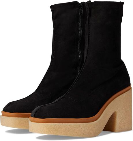 Free People Gigi Ankle Boots for Women - Rounded Toe with Supportive Block Heel, Super Chic and Cosy Long Boots in Saudi Arabia