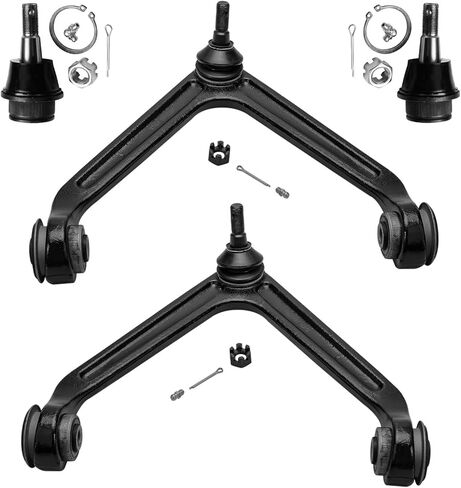 Detroit Axle - Front 4pc Control Arms Kit for 02-05 Dodge Ram 1500, 2002 2003 2004 2005, 2 Upper Control Arms with Ball Joints 2 Lower Ball Joints Suspension Kit Replacement in Saudi Arabia