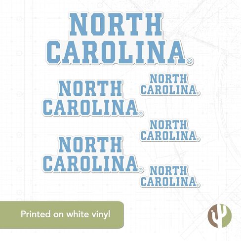 Desert Cactus University of North Carolina Stickers UNC Chapel Hill Tar Heels Vinyl Decals Laptop Water Bottle Car Scrapbook T3 (Type 3-4) in Saudi Arabia
