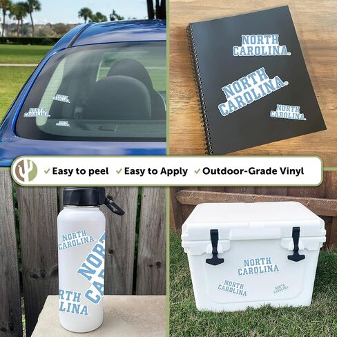 Desert Cactus University of North Carolina Stickers UNC Chapel Hill Tar Heels Vinyl Decals Laptop Water Bottle Car Scrapbook T3 (Type 3-4) in Saudi Arabia