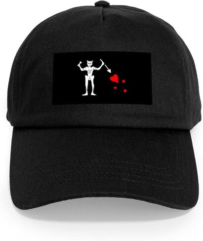 CafePress Blackbeard Flag Cap Adjustable Baseball Cap in Saudi Arabia