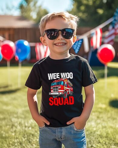 Habudda طفل صبي قمصان سيارة تي شيرت للبنين شاحنة الجرافيك تيز الأطفال الصغار الصيف قصيرة الأكمام ملابس علوية من القطن 2T 3T 4T-8Y in Kuwait