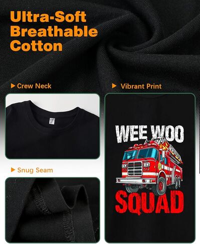 Habudda طفل صبي قمصان سيارة تي شيرت للبنين شاحنة الجرافيك تيز الأطفال الصغار الصيف قصيرة الأكمام ملابس علوية من القطن 2T 3T 4T-8Y in Kuwait