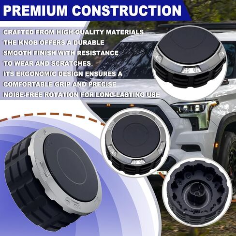 استبدال مقبض الصوت - يناسب 2022-2025 Toyota Tundra & Sequoia - استبدال مقبض التحكم في الراديو، يستبدل 86128-AN010، 861280-C050 (عبوة واحدة) in Saudi Arabia