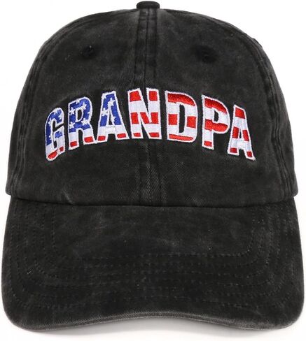Grandpa Gifts Embroidered Cap, Funny Gifts for Men, Adjustable Hat Gifts Accessory for Birthday & Christmas Grey in Saudi Arabia