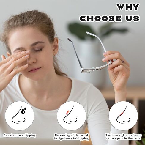 24 Pairs Eyeglasses Nose Pads Non Slip, Assorted Foam Nose Pads for Glasses, Lightweight Glasses Nose Grips in Saudi Arabia