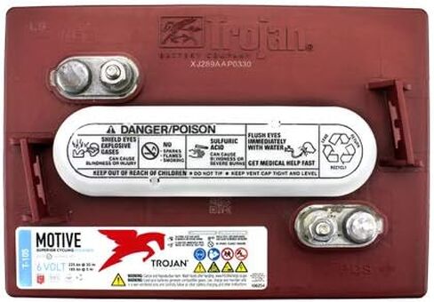 Trojan T-105 GC2 6V 225Ah Deep Cycle Flooded Lead Acid Battery x2 in Saudi Arabia