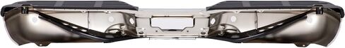 Rear Steel Step Bumper Assembly for 2017-2022 Ford F250 F350 F450 Super Duty without Park Sensor Holes Chrome Back Bumper Replacement for FO1103197,with Pads Brackets and License Plate Lights in Saudi Arabia