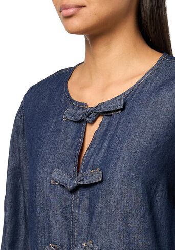 Nautica Womens Long Sleeve Chambray Popover Denim Top in Saudi Arabia