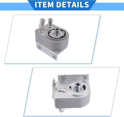 Engine Oil Cooler Kit Compatible for Jeep Renegade 2015-2021, Durable Aluminum Alloy Silver Tone Transmission Oil Cooler with O-ring Seals and Bolt in Saudi Arabia