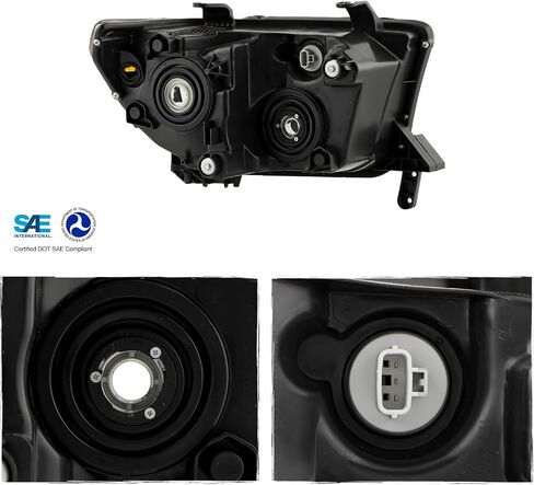 AKKON - يناسب 2007-2013 Toyota Tundra 2008-2017 سيكويا زوج المصابيح الأمامية السوداء مع LED Switchback DRL إشارة الانعطاف المتسلسلة in Saudi Arabia