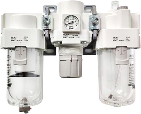 Air Combination Air Filter + Regulator + Lubricator AC AC-B AC50 AC50-06/10-B 06G 10G 06E 10E 06D 10D 06DG 10DG 06DE 10DE CG(AC50-10CG-B) in Saudi Arabia