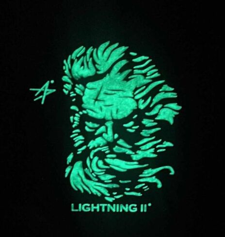 Lockheed Martin® F-35 Lightning II® Zeus PVC Patch, 3 in Glow in The Dark, Shoulder Patch in Saudi Arabia