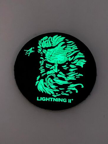 Lockheed Martin® F-35 Lightning II® Zeus PVC Patch, 3 in Glow in The Dark, Shoulder Patch in Saudi Arabia