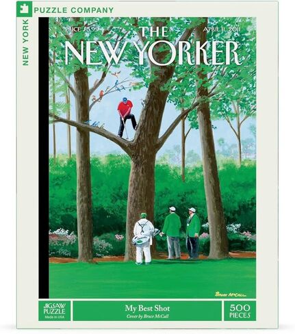 New York Puzzle Company - New Yorker My Best Shot - 500 Piece Jigsaw Puzzle for Family Game Nights by Bruce McCall in Saudi Arabia