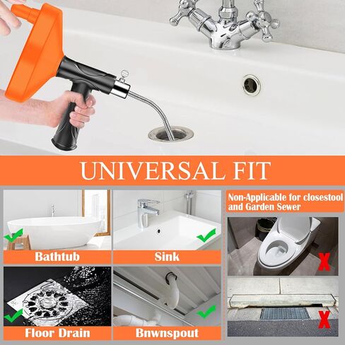 30 Inch Drain Snake Hair Drain Clog Remover Tool - Sink Drain Cleaner for Toilet Sewer Shower Kitchen Bathroom Tub Clogged Drains Opener Cleaning Tool, Flexible Grabber Claw Pick Up Reacher Tool in Saudi Arabia