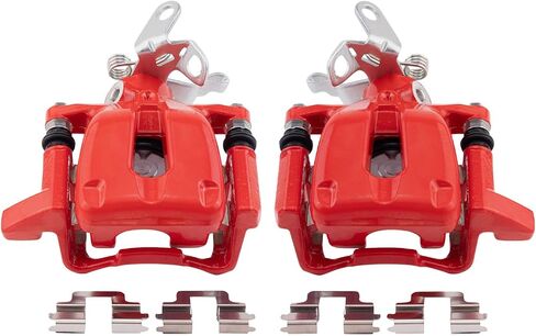 مجموعة فرجار الفرامل ذات الأداء الخلفي من TRQ متوافقة مع 2009 Audi A3 A3 Quattro 2010 Volkswagen Golf 2005-2010 Jetta 2006-2009 Rabbit in Saudi Arabia