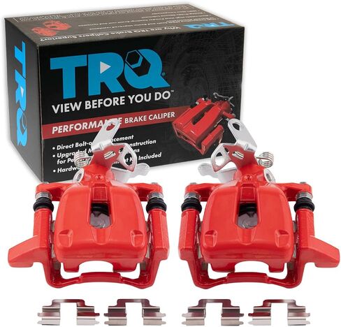مجموعة فرجار الفرامل ذات الأداء الخلفي من TRQ متوافقة مع 2009 Audi A3 A3 Quattro 2010 Volkswagen Golf 2005-2010 Jetta 2006-2009 Rabbit in Saudi Arabia