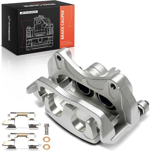 A-Premium Disc Brake Caliper Assembly with Bracket Compatible with Nissan & Infiniti Vehicles - Pathfinder, QX60, 2022 2023 - Front Right Passenger Side in Saudi Arabia