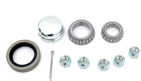 FKG Trailer Hub Kit 5 Bolt on 4.5" Bolt Circle Fit for 3,500 lb. axles with 1-3/8 Inch to 1-1/16 Inch Tapered Spindles in Saudi Arabia