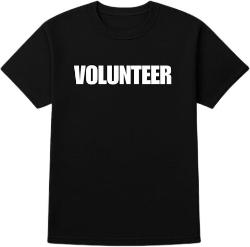 Bulk Volunteer T-Shirts – Cotton Blend Tees for Community Events & Nonprofits – Comfortable, Printed in USA in Saudi Arabia