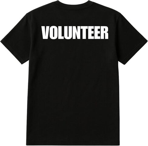 Bulk Volunteer T-Shirts – Cotton Blend Tees for Community Events & Nonprofits – Comfortable, Printed in USA in Saudi Arabia