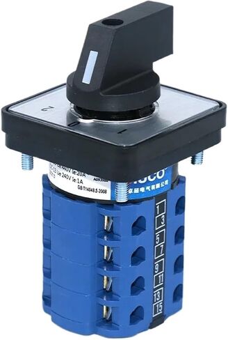 SZW26/LW26-20 1-0-2 4-Phase 64X64 48X48mm مفتاح تبديل الكاميرا بمقبض دوار 660V 20A(D404.4 1 0 2 48X48mm) in Saudi Arabia