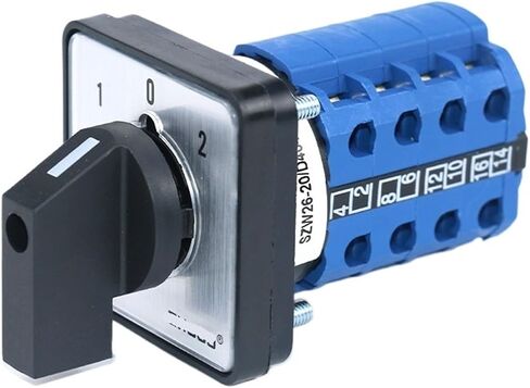 SZW26/LW26-20 1-0-2 4-Phase 64X64 48X48mm مفتاح تبديل الكاميرا بمقبض دوار 660V 20A(D404.4 1 0 2 48X48mm) in Saudi Arabia
