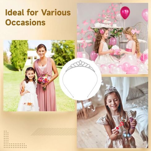 30 Pcs Tiaras Crowns Headbands for Women Girls, Silver Princess Tiara Bulk, Tiaras Rapunzel Crowns for Wedding Birthday Crystal Tiara for Prom, Bride, Pageant, Halloween in Saudi Arabia