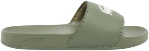 Lacoste Men's Serve Slide 0.0, Green & White Croc, 8 in Saudi Arabia