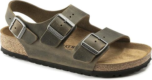 BIRKENSTOCK Men's Milano sandals, Faded khaki, 8 US in Kuwait