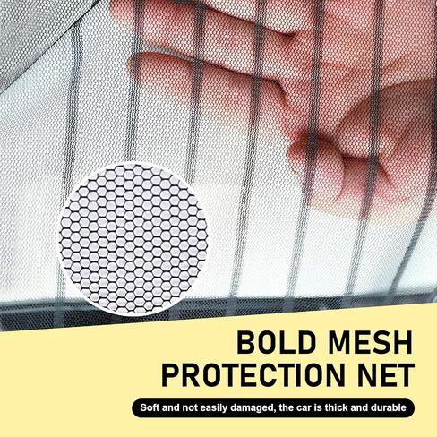 Downhill 2 PCS Front Hood Grille Protection Mesh, Air Intake Dustproof Net with 4 Hooks, 41.33In x 31.49In High-density Net Protector, Universal for Most Cars, Trucks, SUVs (Black) in Saudi Arabia