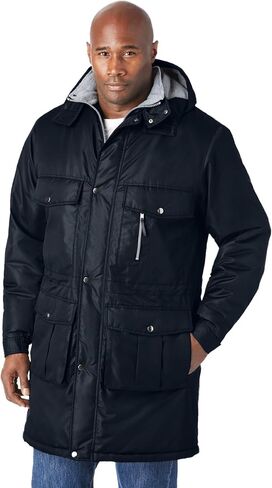 KingSize Men's Big & Tall Longer-Length Boulder Creek Fleece-Lined Parka in Saudi Arabia