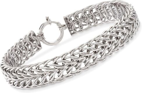 Ross-Simons Sterling Silver Sedusa-Link Bracelet in Saudi Arabia
