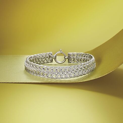 Ross-Simons Sterling Silver Sedusa-Link Bracelet in Saudi Arabia