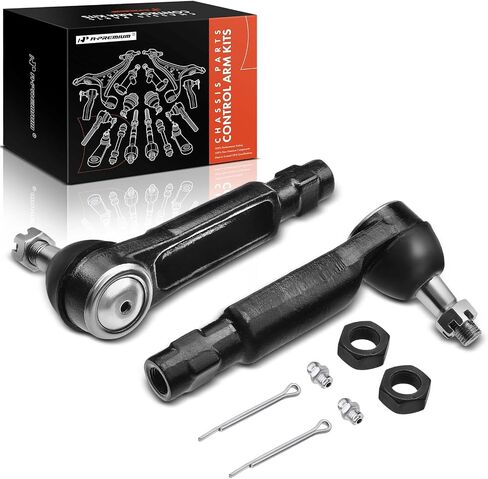 A-Premium 2 × أطراف قضيب ربط خارجي أمامي، متوافق مع Ford Mustang 82-93، LTD 83-86، Fairmont 82-83، Granada 82، Thunderbird 82-88، Mercury Capri 82-86، Cougar 82-88، Marquis 83-86، Zephyr 82-83 in Saudi Arabia