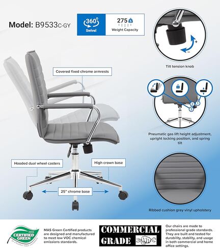 Boss Office Products Hospitality Chair, Black in Kuwait