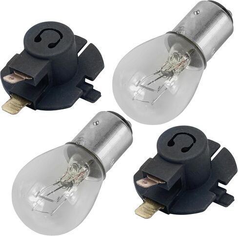 Caltric Headlight Socket and Bulb Compatible with Cub Cadet 11530 1x 2X 524 1515 1517 1525 1527 1529 1600 1800 2146 2164 2176 2185 2186 2206 2518 3184 3206 x2 in Saudi Arabia