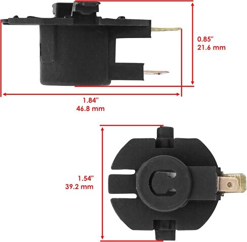 Caltric Headlight Socket and Bulb Compatible with Cub Cadet 11530 1x 2X 524 1515 1517 1525 1527 1529 1600 1800 2146 2164 2176 2185 2186 2206 2518 3184 3206 x2 in Saudi Arabia