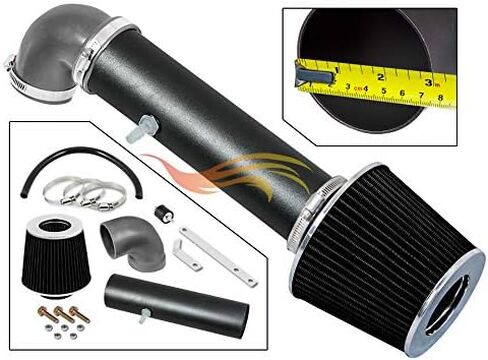 Rtunes Racing - MATTE BLACK PIPE GREY - SHORT RAM AIR INTAKE FOR 97-04 JEEP CHEROKEE/GRAND CHEROKEE in Saudi Arabia