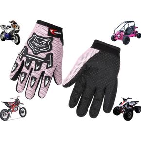 قفازات MRS Pink Kids Youth ATV Quad للطرق الوعرة - الدراجة الترابية، عربة التسوق، الدراجة النارية، السكوتر، سباقات الرياضات القوية، ركوب الدراجات، المشي لمسافات طويلة - الرياضات الخارجية للفتيات in Kuwait