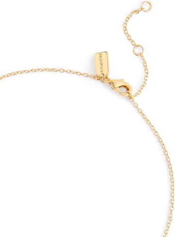 COACH Signature Quilted Heart Pendant Necklace in Saudi Arabia