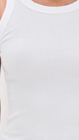 قميص نسائي من Perfectwhitetee Elle Rib بدون أكمام in Kuwait