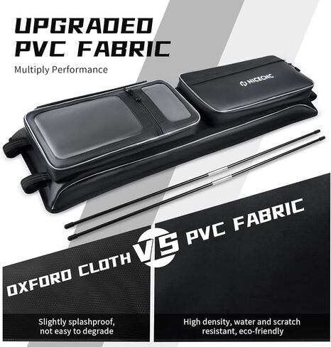 حقيبة سقف NICECNC UTV، حقيبة تخزين علوية PVC RZR XP 1000 مطورة، قماش طارد للماء عالي التحمل لا يوجد حقيبة خريطة مقاومة للاهتراء، متوافقة مع Polaris RZR XP 1000/S 4 1000 Turbo 2014-2023 in Saudi Arabia