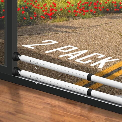 1 Pack Sliding Door Security Bar, Window Security Bar, Adjustable Door & Window stoppers Security, Upgrade Security for Home, Travel, Dorm in Kuwait