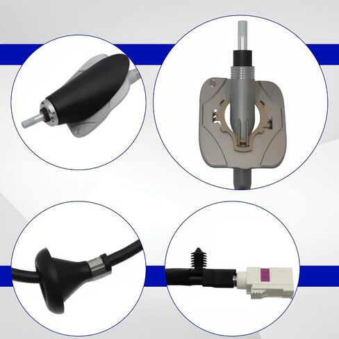 Radio Antenna Base Antenna Cable Assembly with Adapter Cover Compatible with Ram 1500 2009-2010, Ram 1500 Classic 2014-2021, Ram 2500 3500 4500 5500, Replacement for 926-833, 5064394AG in Saudi Arabia