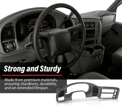 لوحة حافة مجموعة راديو DOTCOM Dash متوافقة مع غطاء لوحة القيادة GMC Safari/Chevy Astro 1995-2005 باللون البيج 15718197 in Kuwait