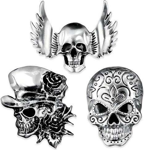 Vintage Gothic Skull Brooch Set - Pirate Style Costume Pins for Men & Women,Festival Gift Jewelry in Saudi Arabia